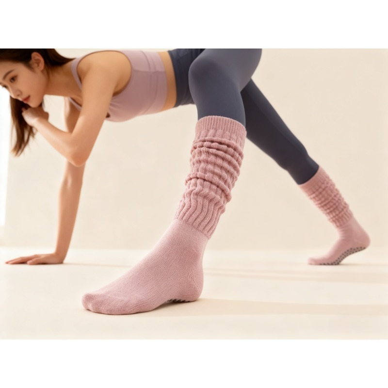 Pilates Yoga Gym - Damskie bawełniane skarpety do pilatesu z