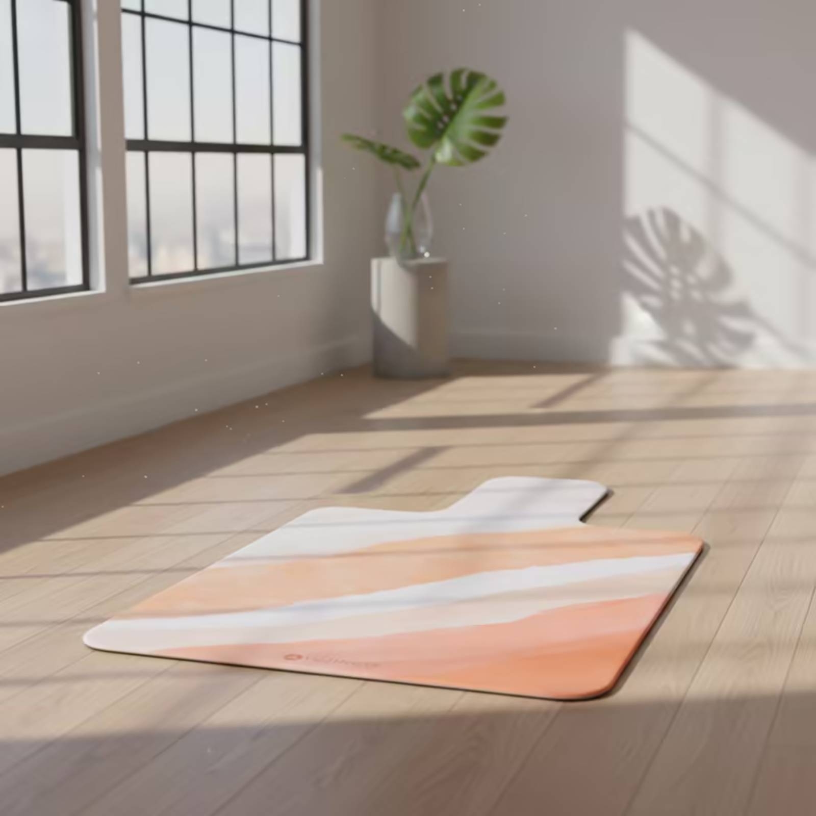 Pilates & Yoga Vida - Mata do ćwiczeń zamszowa, antypoślizgowa, wyściełana,