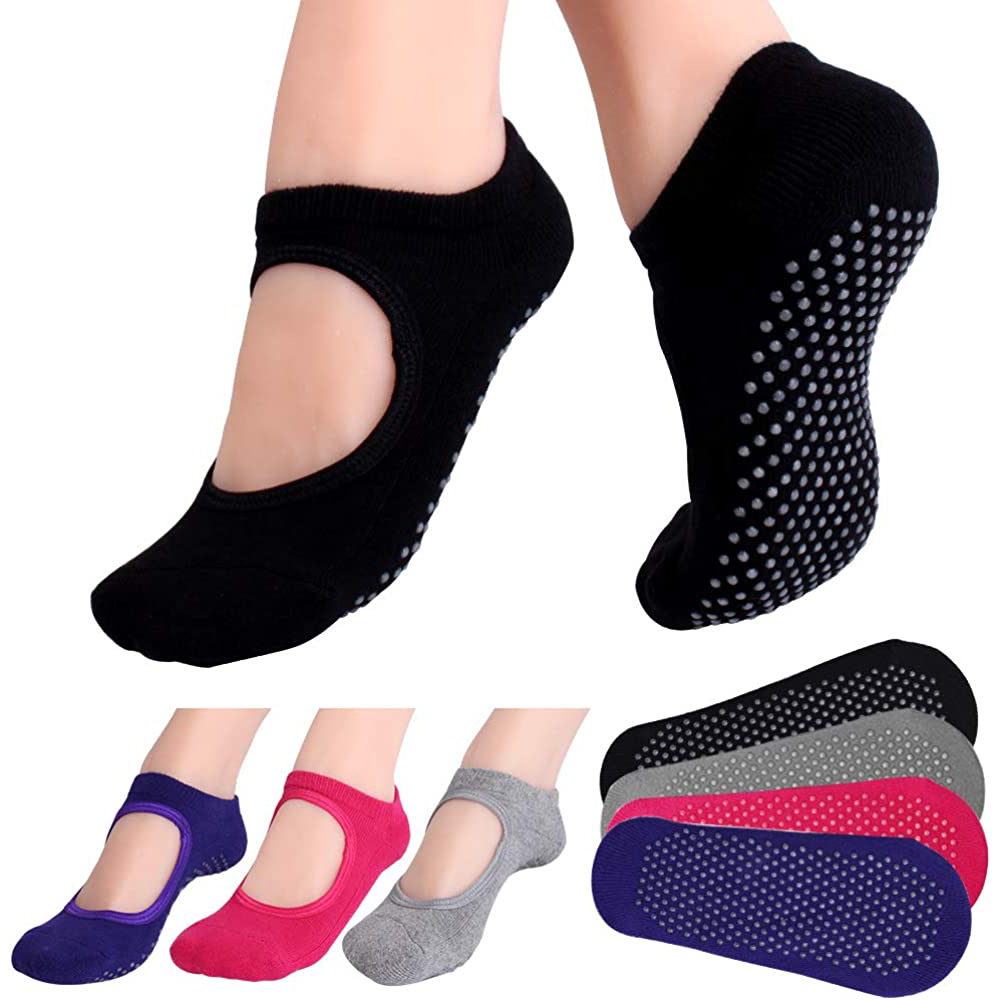 Pilates Yoga Gym - Bez pleców antypoślizgowe Fitness Pilates skarpetki