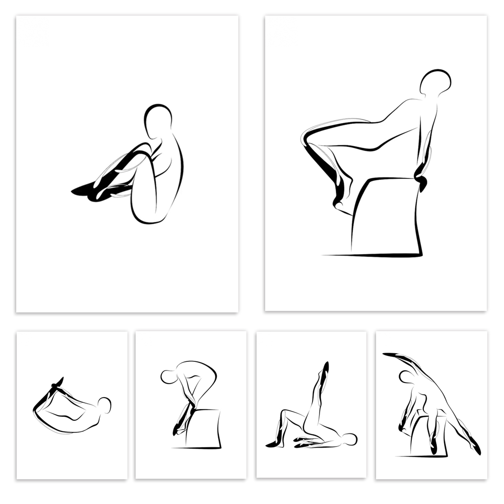 Pilates Yoga Room - Plakaty z pilatesem, oparcia do pilatesu,