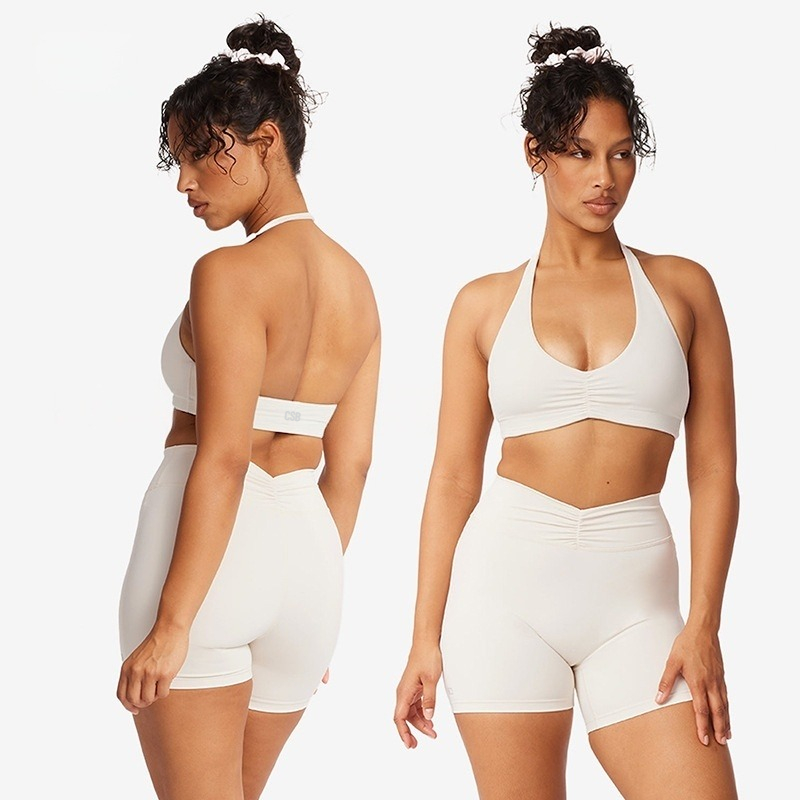 Pilates V Yoga - Biustonosz sportowy CSB Halter V Neck