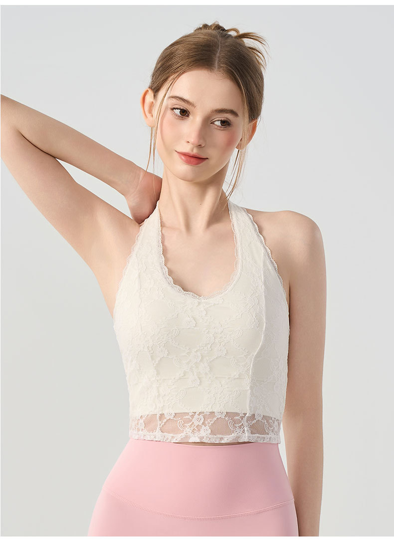 Pilates V Yoga - Seksowna damska bluzka typu halter z
