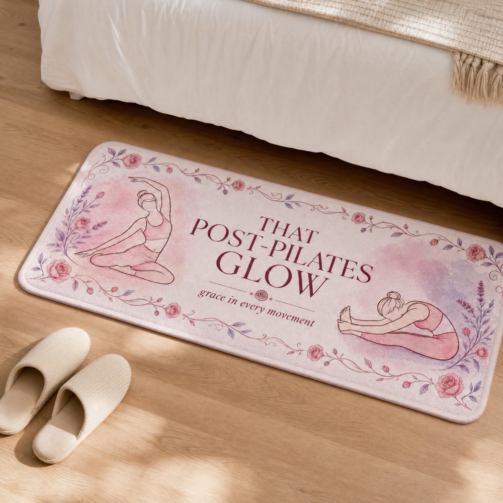 Pilates Yoga Room - Miękki flanelowy dywanik do biegania z