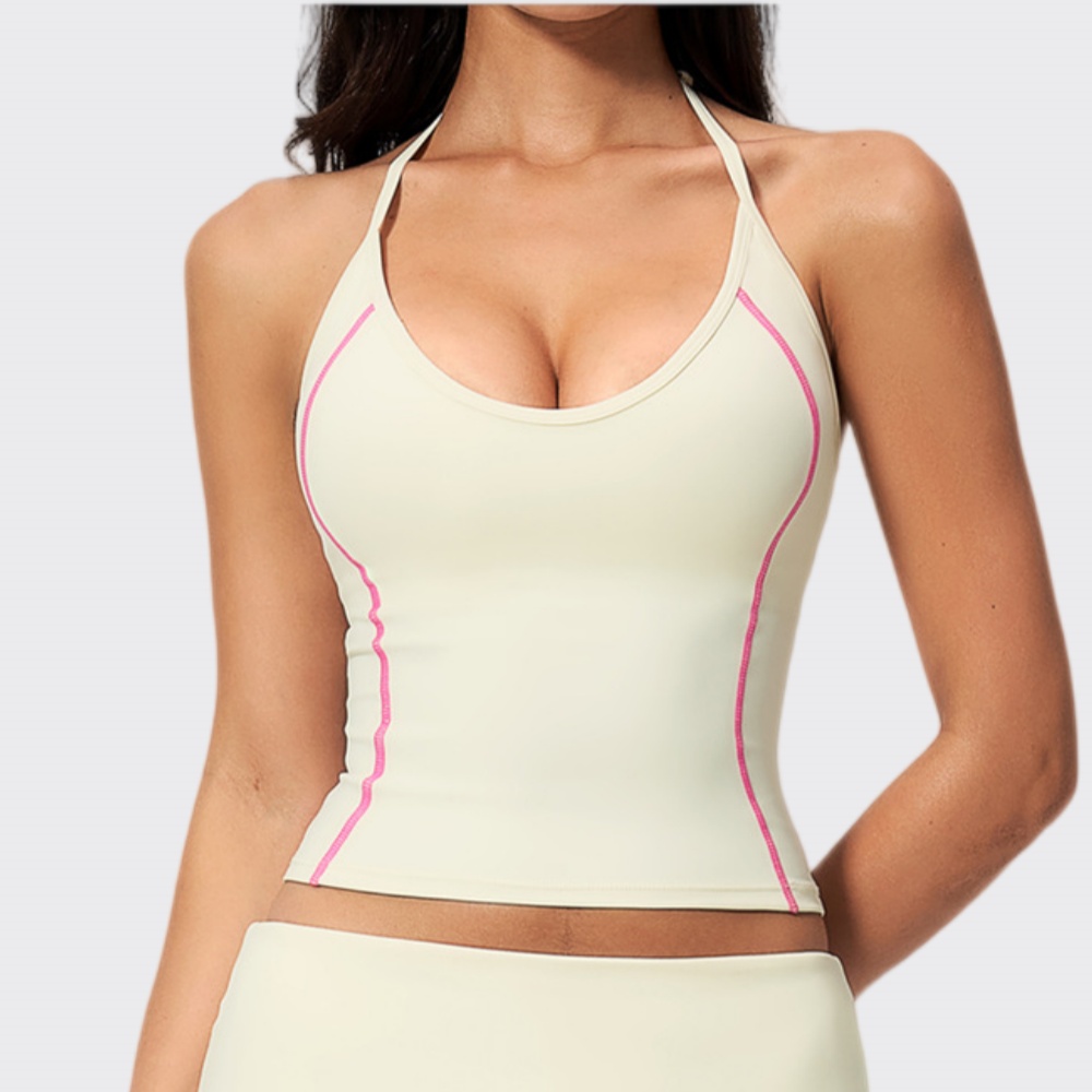 Pilates Yoga Clothes - Damska bluzka sportowa typu halter do