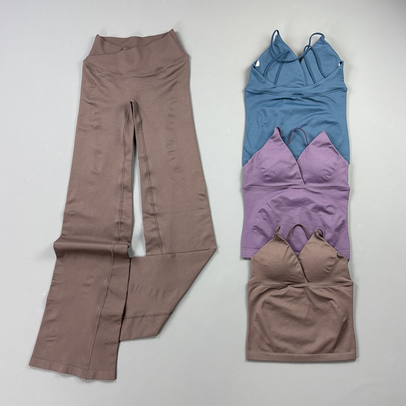 Pilates Yoga Clothes - 2-częściowy damski bezszwowy zestaw do jogi