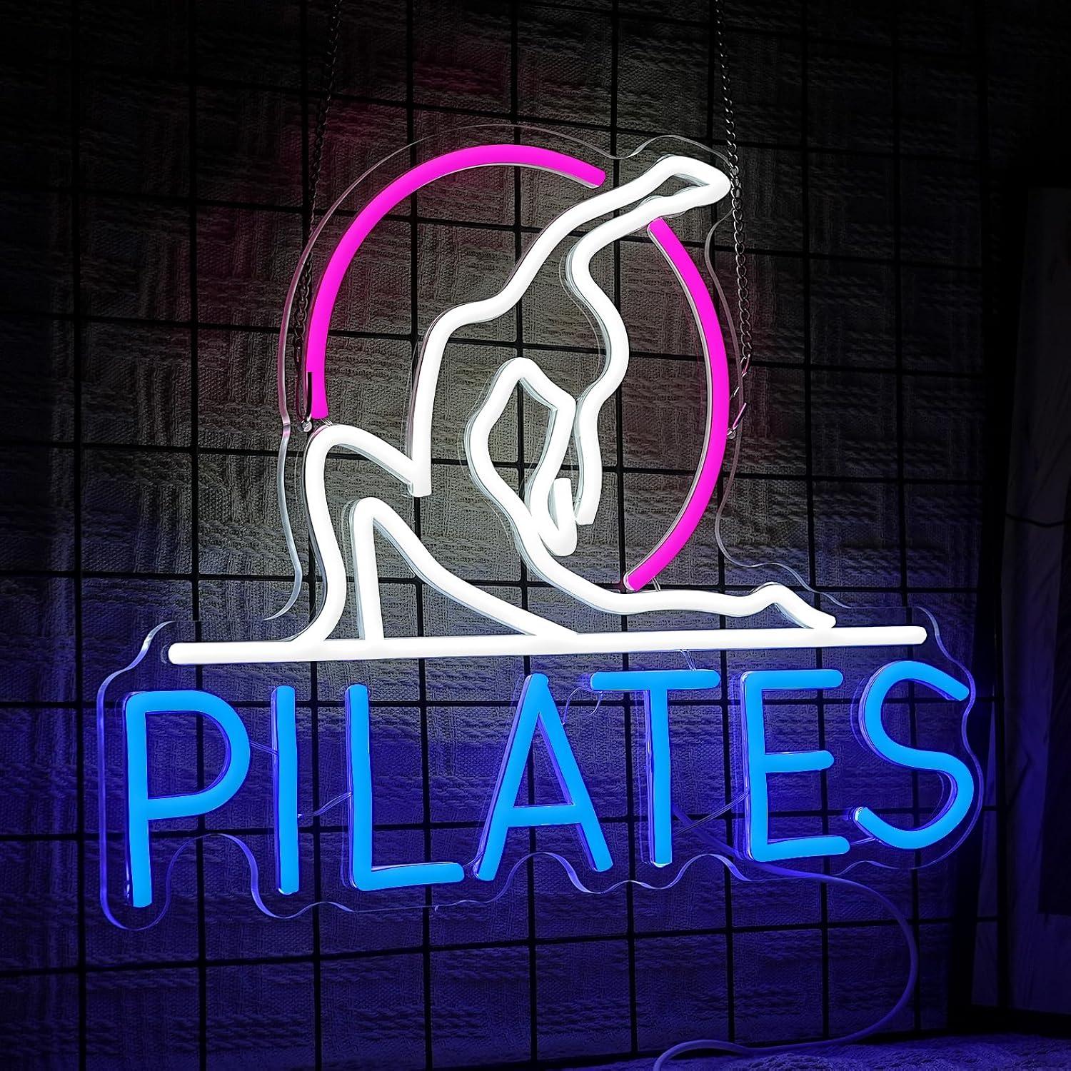 Neonowy Znak Yoga Pilates, Ści – Pilates Yoga Room recenzja i cena