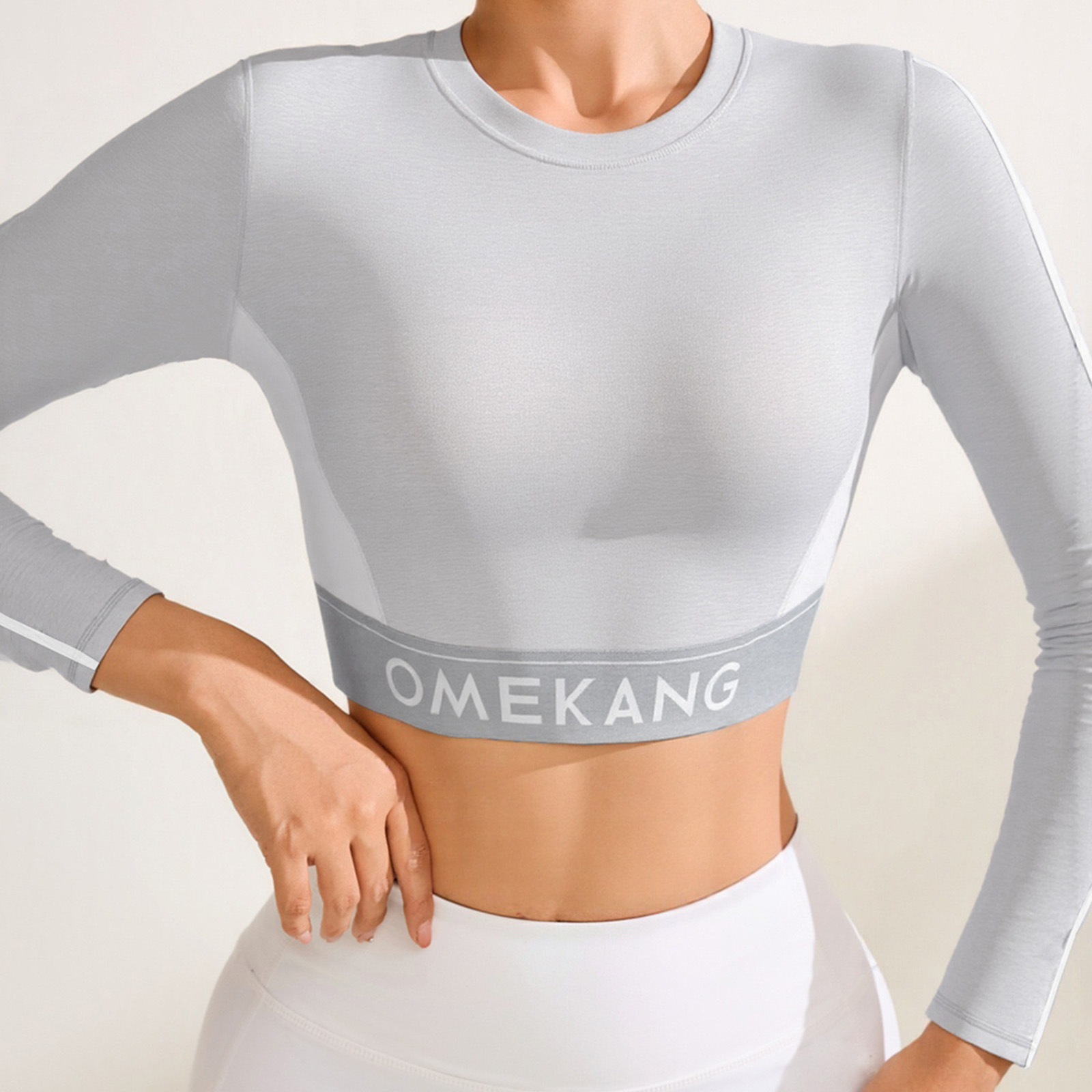 Damski krótki top do jogi z dł – Pilates Yoga Gym recenzja i cena