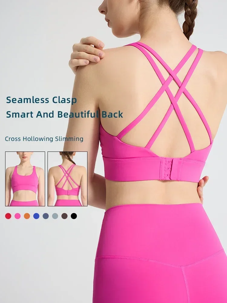 Damski biustonosz sportowy w j – Pilates Yoga Clothes recenzja i cena